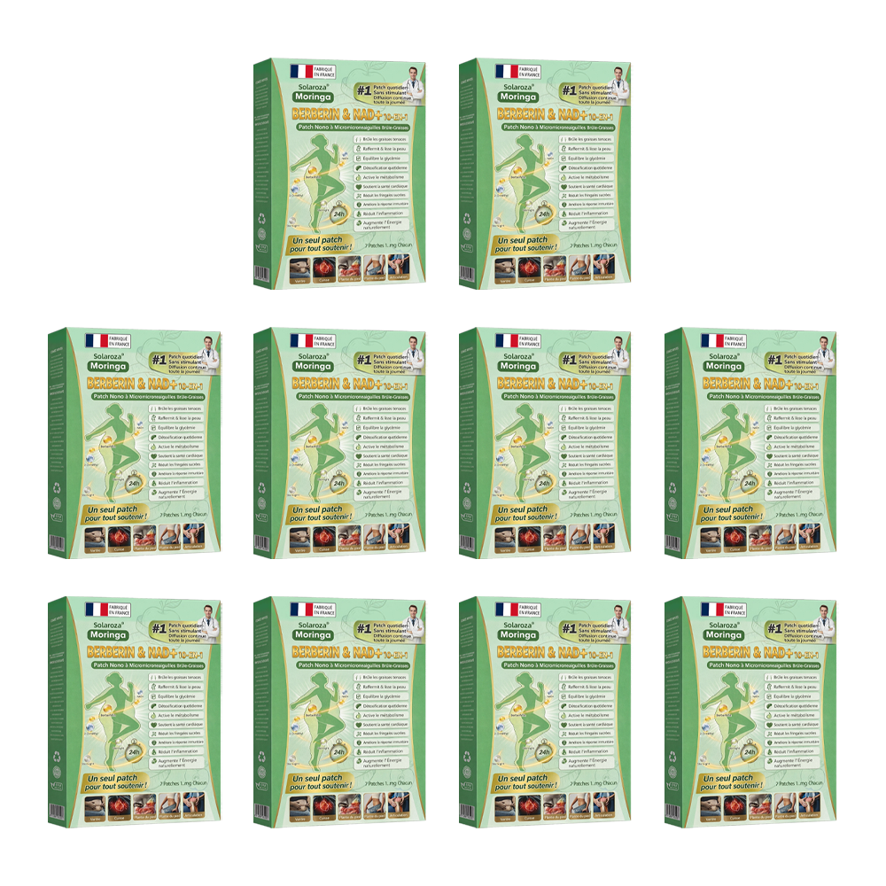Boutique Officielle 🇫🇷 | Patch Minceur Solaroza® 10-en-1 : Relancez le Métabolisme et Brûlez les Graisses (NAD+ & Berbérine)