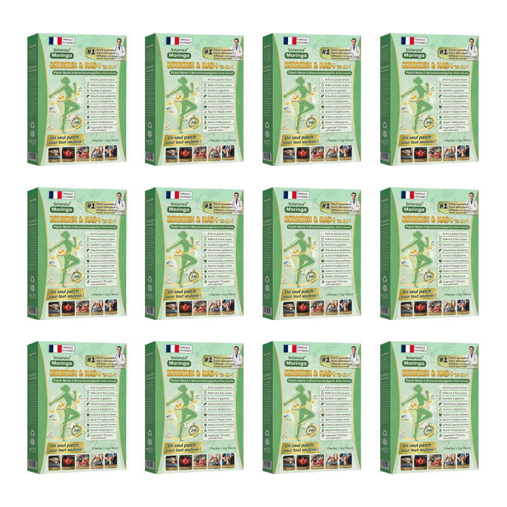 Boutique Officielle 🇫🇷 | Patch Minceur Solaroza® 10-en-1 : Relancez le Métabolisme et Brûlez les Graisses (NAD+ & Berbérine)