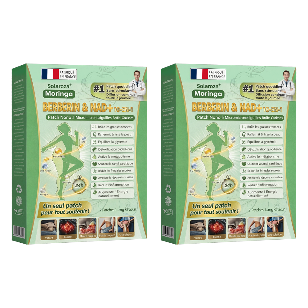 Boutique Officielle 🇫🇷 | Patch Minceur Solaroza® 10-en-1 : Relancez le Métabolisme et Brûlez les Graisses (NAD+ & Berbérine)