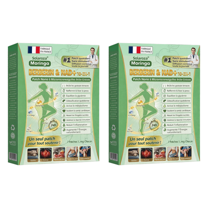 Boutique Officielle 🇫🇷 | Patch Minceur Solaroza® 10-en-1 : Relancez le Métabolisme et Brûlez les Graisses (NAD+ & Berbérine)