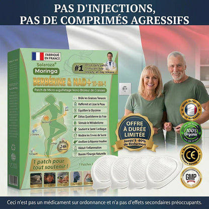 Boutique Officielle 🇫🇷 | Patch Minceur Solaroza® 10-en-1 : Relancez le Métabolisme et Brûlez les Graisses (NAD+ & Berbérine)