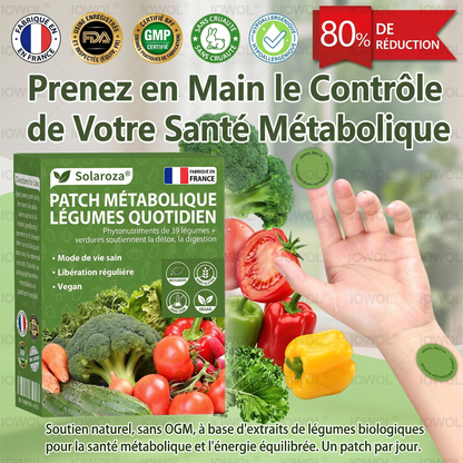 🥦Solaroza® | Patchs Métabolisme Bio-Nutriments – Complexe 39 Légumes & Super-aliments